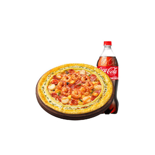 피자헛 씨푸드킹 리치골드 M + 콜라 1.25L