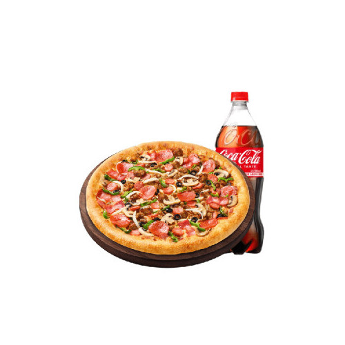 수퍼슈프림 치즈크러스트 M + 콜라 1.25L