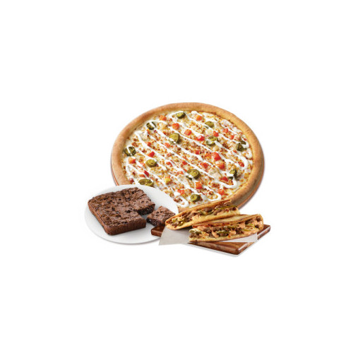 오리지널 스파이시 치킨랜치(R)+이탈리안 파파디아즈+더블 초코칩 브라우니