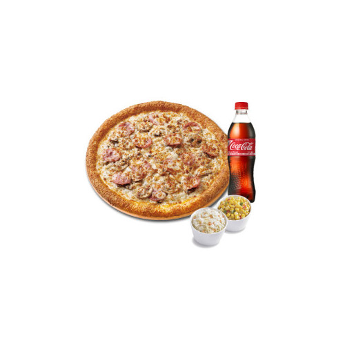 오리지널 햄 머쉬룸 식스 치즈(L)+파파 콘샐러드+파파 코울슬로+코카-콜라500ml