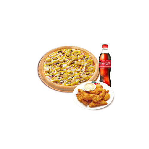 오리지널 아이리쉬 포테이토(L)+치킨 스트립+코카-콜라500ml