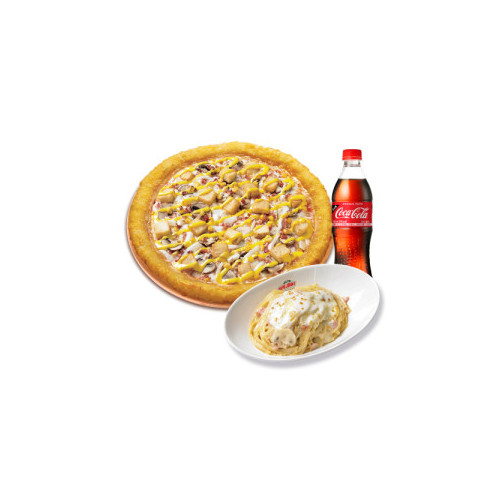 치즈롤 아이리쉬 포테이토(L)+파파스 파스타(화이트)+코카-콜라500ml