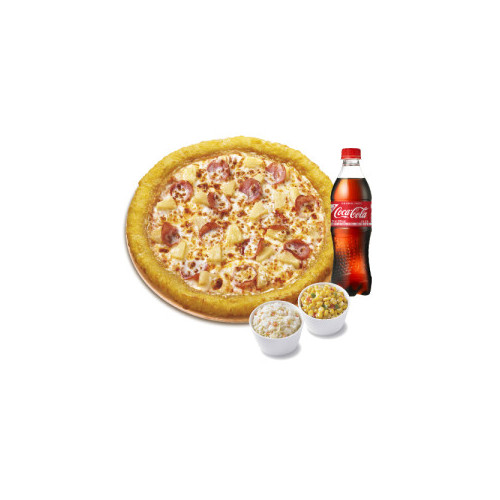 치즈롤 하와이안(L)+파파 콘 샐러드+파파 코울슬로+코카-콜라500ml