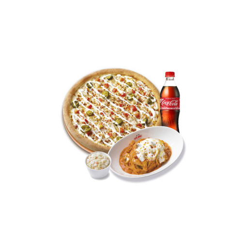 오리지널 스파이시 치킨 랜치(L)+파파스 파스타(로제)+파파 코울슬로+코카-콜라500ml