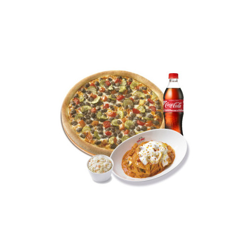 오리지널 더블 치즈버거(L)+파파스 파스타(로제)+파파 코울슬로+코카-콜라500ml
