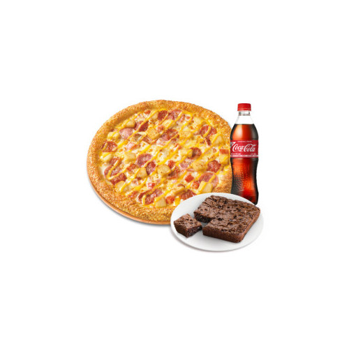 오리지널 위스콘신 치즈 포테이토(L)+더블 초코칩 브라우니+코카-콜라500ml