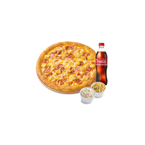 오리지널 위스콘신 치즈 포테이토(L)+파파 콘 샐러드+파파 코울슬로+코카-콜라500ml