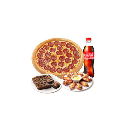 오리지널 페퍼로니(R)+파파스 윙+더블 초코칩 브라우니+코카-콜라500ml