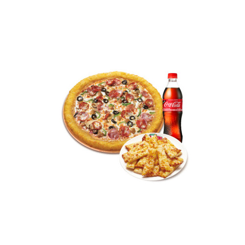 치즈롤 수퍼 파파스(L)+치즈 스틱+코카-콜라500ml