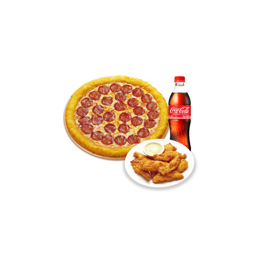 치즈롤 페퍼로니(L)+치킨 스트립+코카-콜라500ml