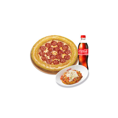 골드링 페퍼로니(L)+파파스 파스타(미트)+코카-콜라500ml