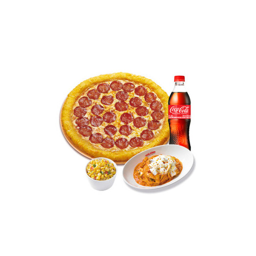 치즈롤 페퍼로니(L)+파파스 파스타(로제)+파파 콘 샐러드+코카-콜라500ml