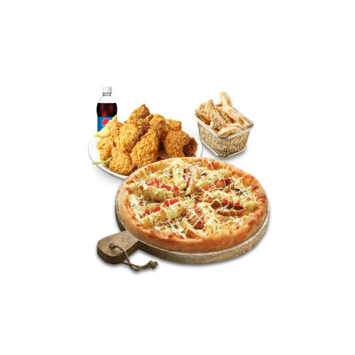 더블포테이토피치세트L(더블포테이토피자L+후라이드치킨(뼈))+리얼웨지콘스프+콜라1.25L