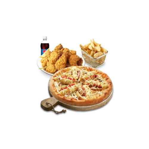 더블포테이토피치세트L(더블포테이토피자L+후라이드치킨(뼈))+리얼웨지버터갈릭+콜라1.25L