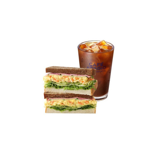 널 위한 아침 세트(에그 샐러드 샌드위치+아이스 아메리카노)
