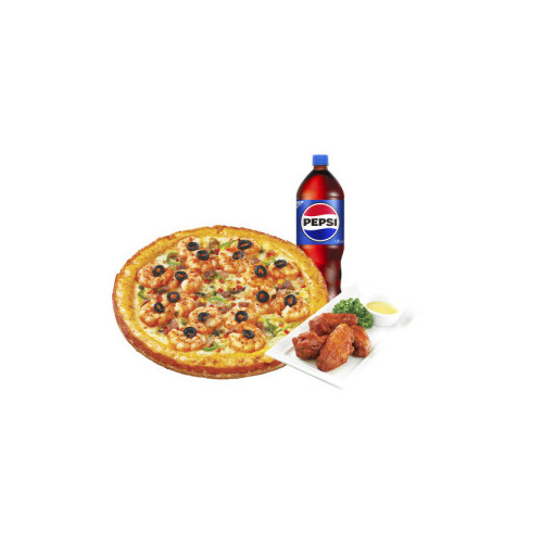 쉬림프골드M+핫윙4+콜라1.25L