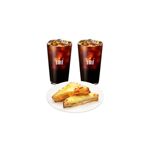 간편하게 즐겨요 (아메리카노 R 2잔 + 크로크무슈)