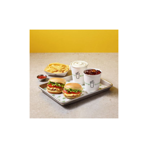 쉑버거 2개+프라이+바닐라 쉐이크+소다(S) 1잔