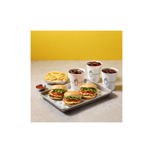 쉑버거 3개+프라이+소다(S) 3잔