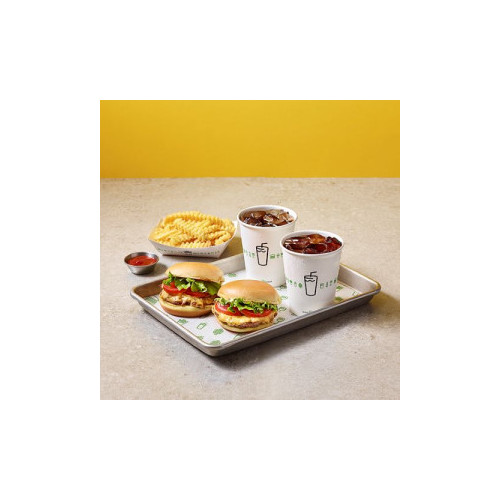 쉑버거 2개+프라이+소다(S) 2잔