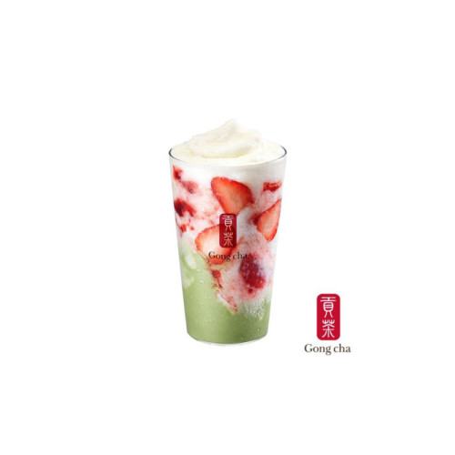 딸기 말차 크러쉬