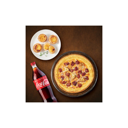 바비큐시카고피자+에그타르트+콜라1.25L