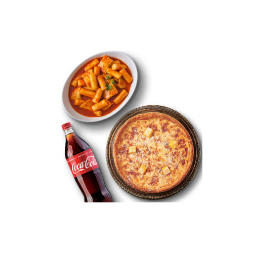 시카고피자+맵달떡볶이+콜라1.25L
