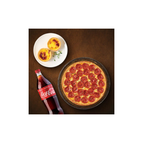 페퍼로니 시카고피자+에그타르트+콜라1.25L