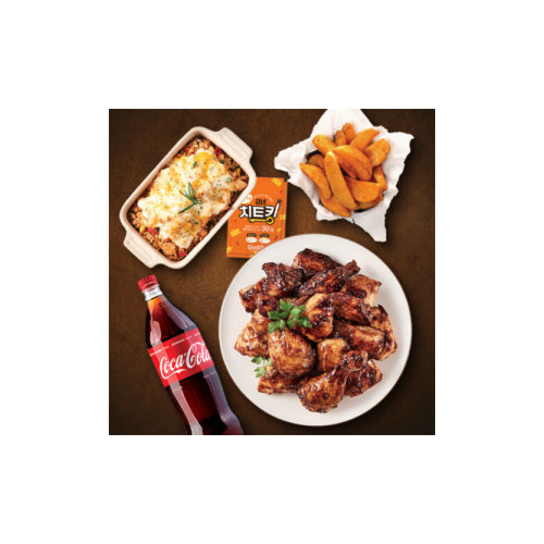 갈비천왕+갈비천왕치밥+매콤치즈 웨지감자+콜라1.25L
