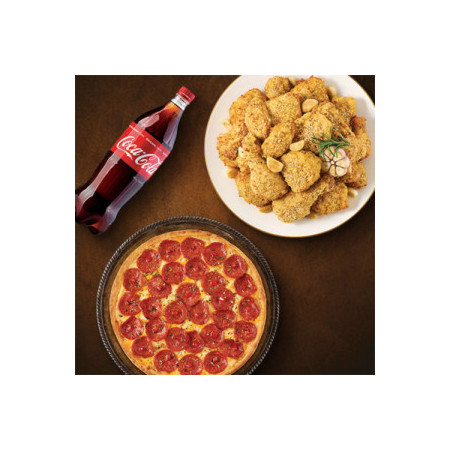 남해마늘바사삭+페퍼로니 시카고피자+콜라1.25L