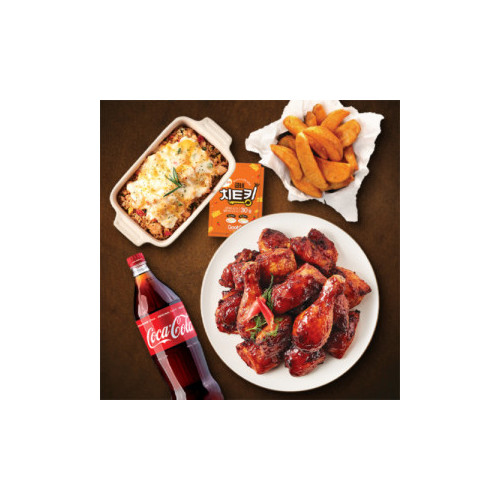 볼케이노+볼케이노치밥+매콤치즈 웨지감자+콜라1.25L