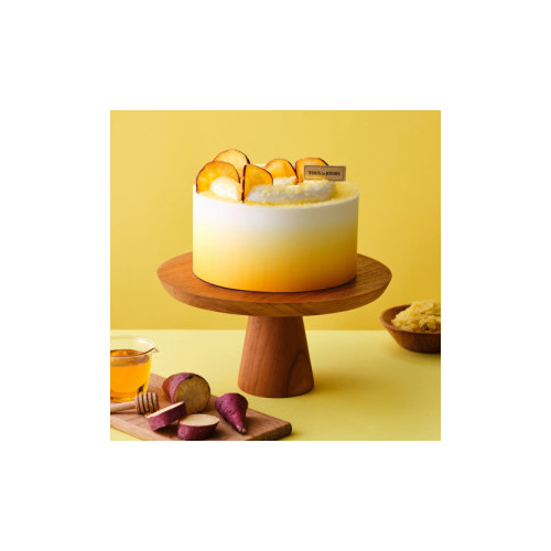 부드러운 고구마 라떼 케이크