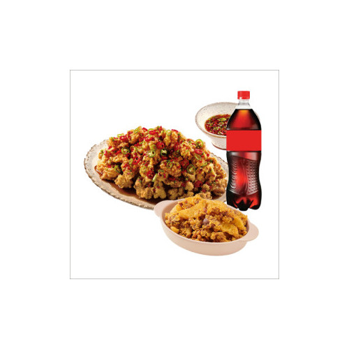 (레귤러/순살)칼칼한청양치킨+똥집튀김+콜라1.25L