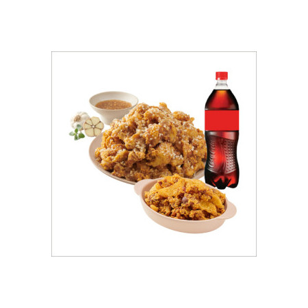 (레귤러/순살)알싸한마늘치킨+똥집튀김+콜라1.25L