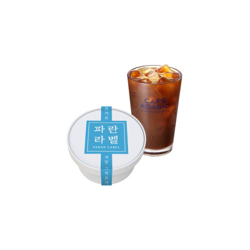 저당 그릭요거트 세트(파란라벨 저당 그릭요거크 컵케이크+아이스 아메리카노)