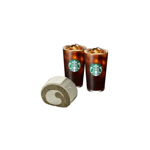 [고맙습니다] 아이스 카페 아메리카노 T 2잔 + 부드러운 흑임자 롤