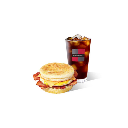 부드러운 에그 잉글리쉬 머핀 + 아메리카노 R